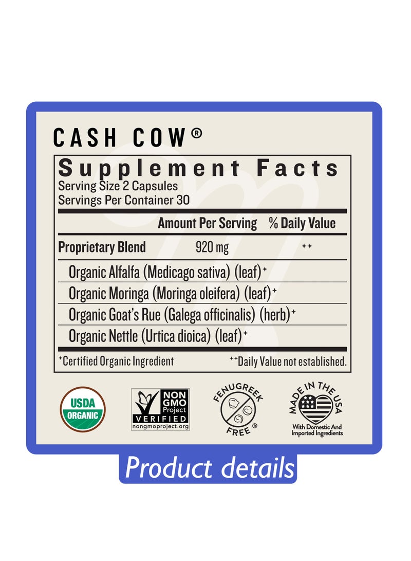 Legendairy Milk, Cash Cow®, 60 Vegan Capsules - Image 2